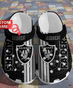 Personalized NFL Football Las Vegas Raiders Crocs