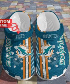 Personalized NFL Football Miami Dolphins Crocs