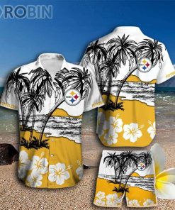 Pittsburgh Steelers Hawaiian Shirt And Shorts