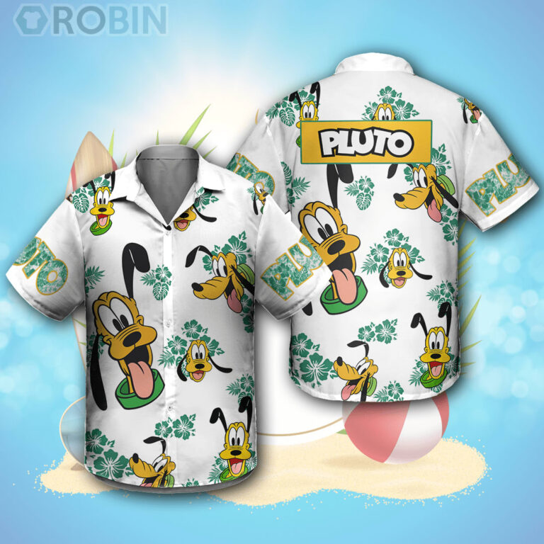 Pluto Dog Hibiscus Disney Hawaiian Shirt