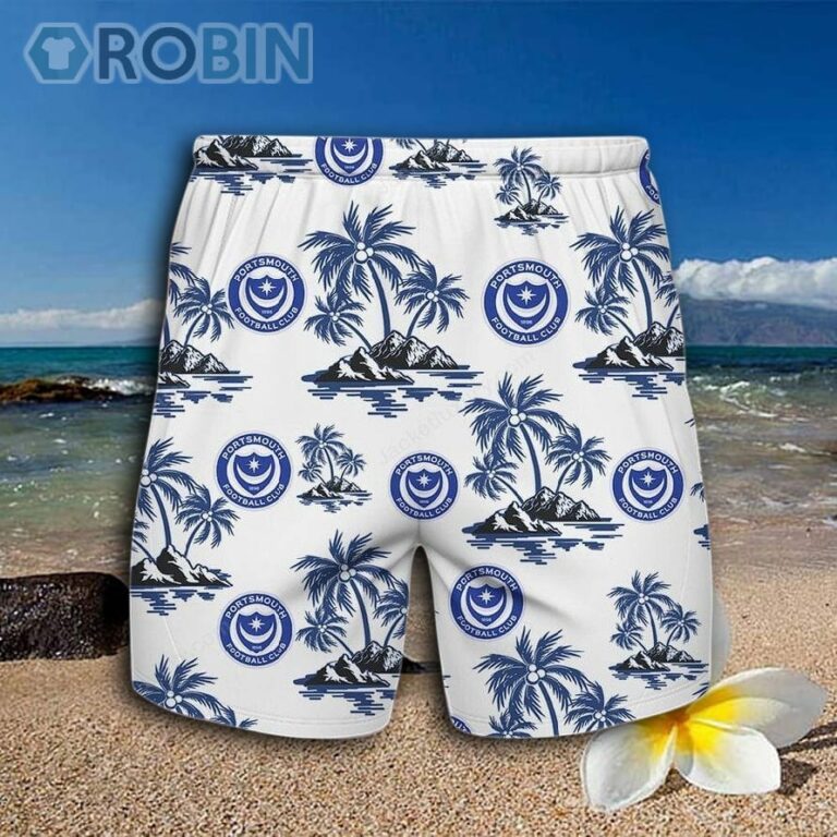 Portsmouth FC Hawaiian Shirt And Shorts