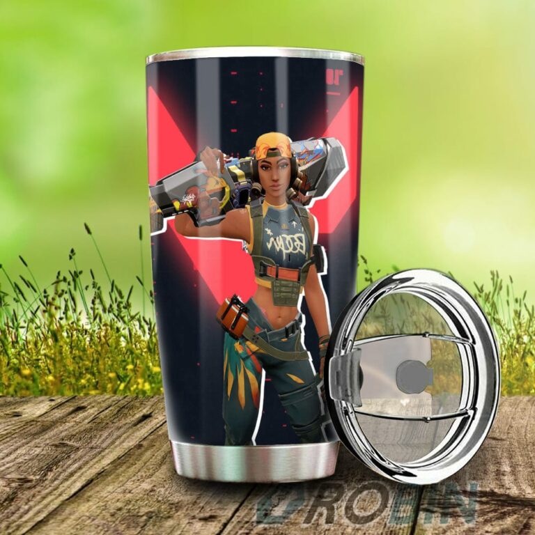 Raze Stainless Steel Tumbler Cup Custom Valorant Agent