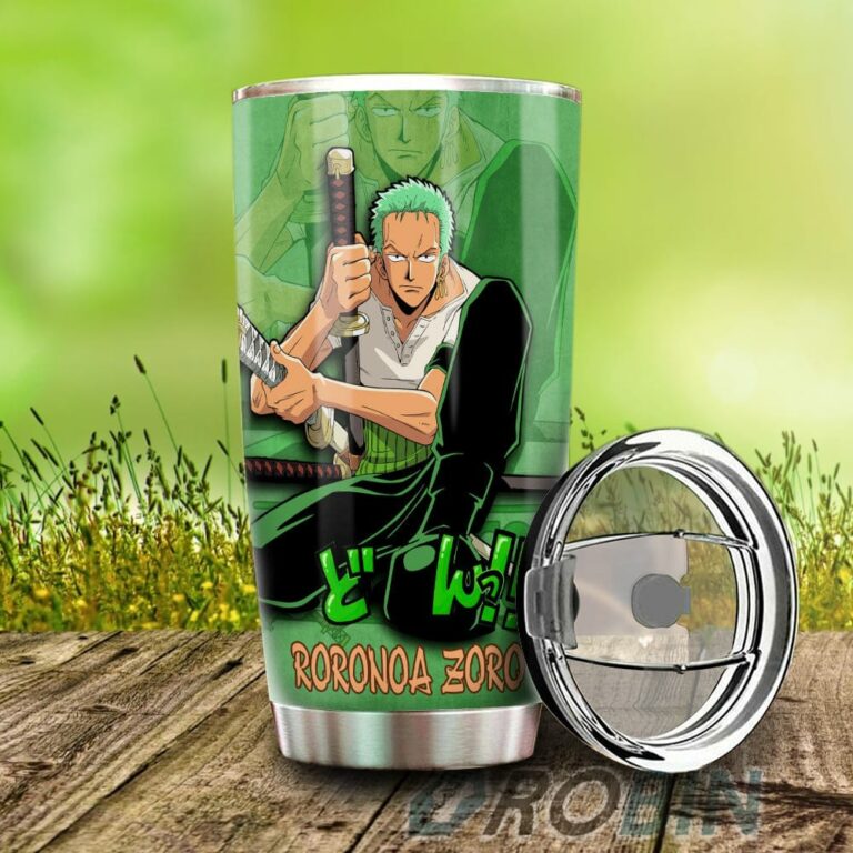 Roronoa Zoro Stainless Steel Tumbler Cup Custom One Piece Anime