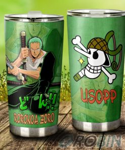 Roronoa Zoro Stainless Steel Tumbler Cup Custom One Piece Anime
