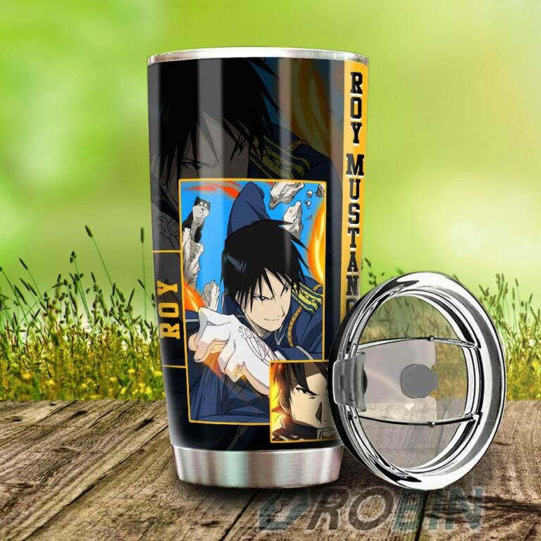 Roy Mustang Stainless Steel Tumbler Cup Custom Fullmetal Alchemist Anime