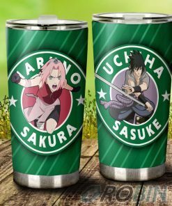Sakura Stainless Steel Tumbler Cup Custom Naruto Anime