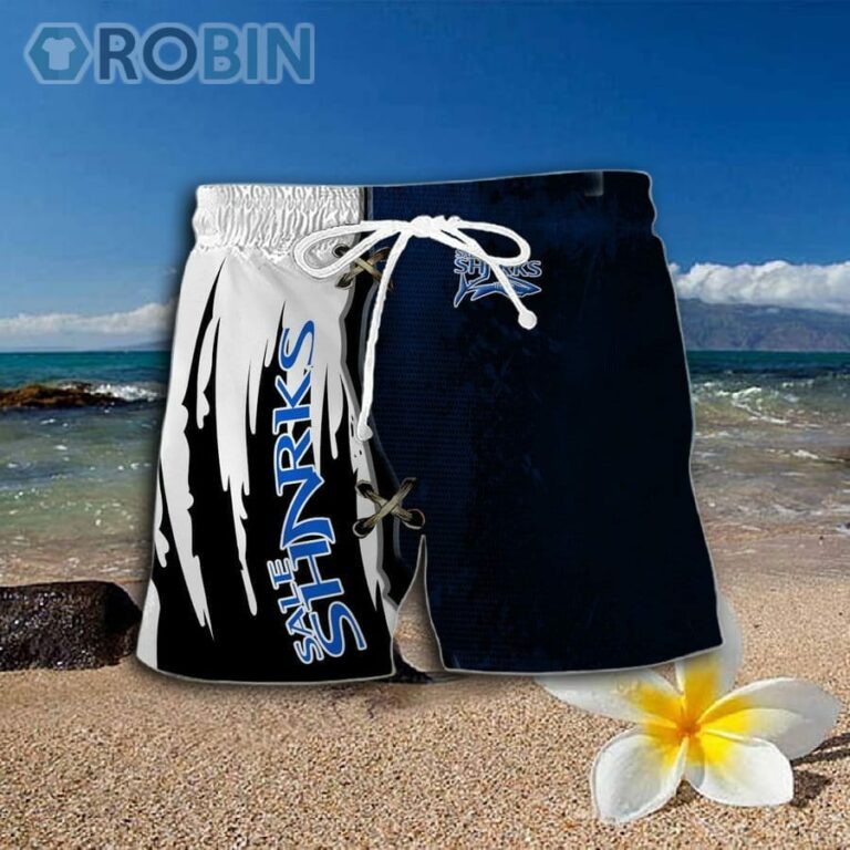 Sale Sharks Pattern Hawaiian Shirt And Shorts