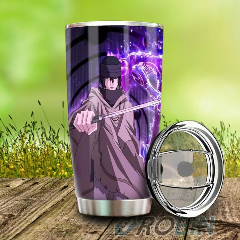 Sasuke Stainless Steel Tumbler Cup Custom Sharingan Eye
