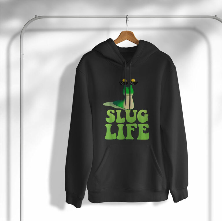 Slug Life T-Shirt, Funny Thug Life Snail Internet Humor Tee