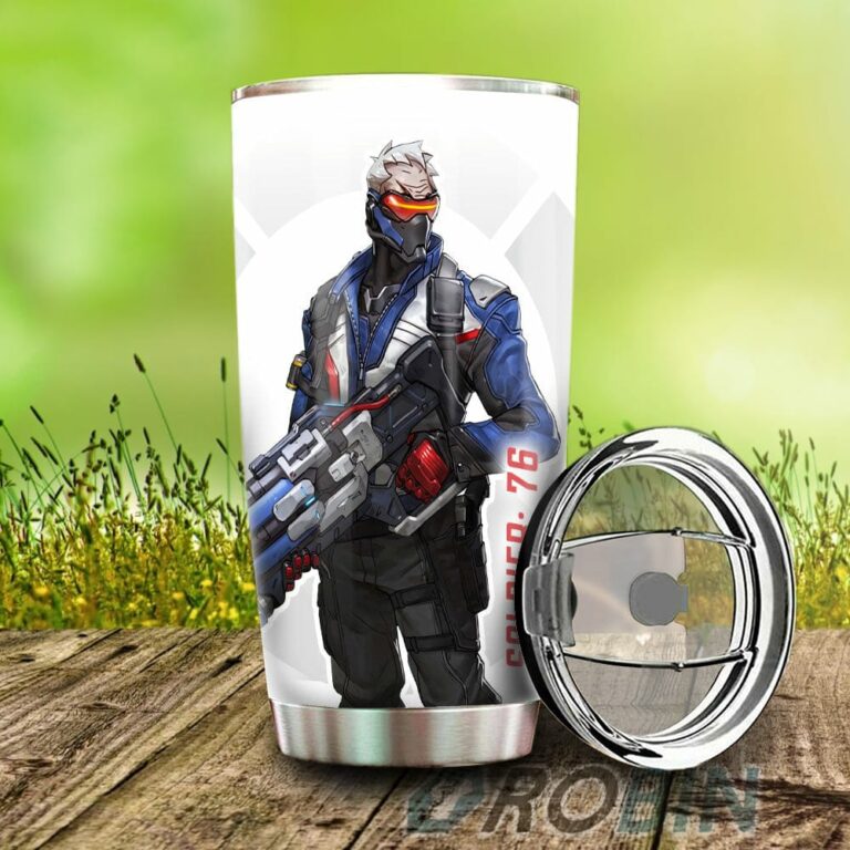 Soldier 76 Stainless Steel Tumbler Cup Custom Overwatch