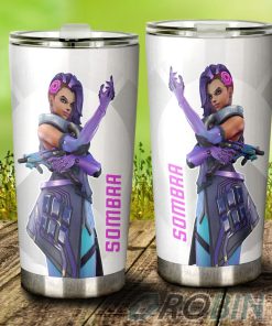 Sombra Stainless Steel Tumbler Cup Custom Overwatch