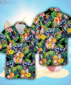Stitch Disney Hawaiian Shirt Summer Beach Trip Family Hawaiian Shirt
