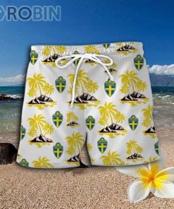 Sweden National Football Team Hawaiian Shirt And Shorts