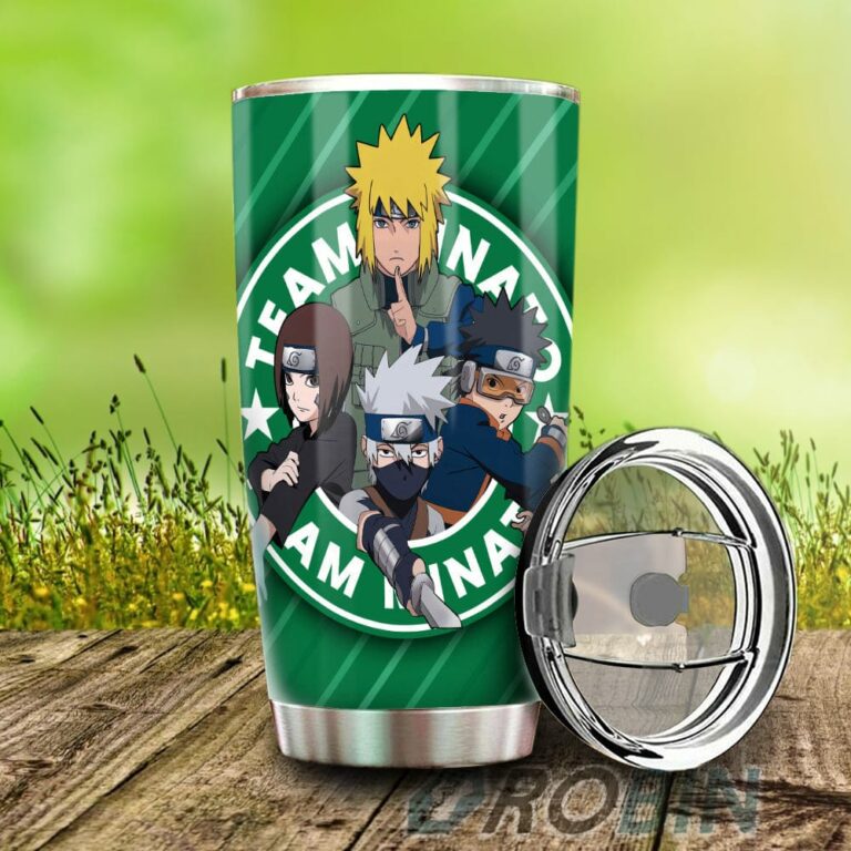 Team 7 Minato Stainless Steel Tumbler Cup Custom Naruto Anime
