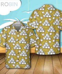 Toilet Paper Christmas Tree Casual Button Down Hawaiian Shirt Toilet Paper Christmas Tree Casual Button Down Hawaiian Shirt