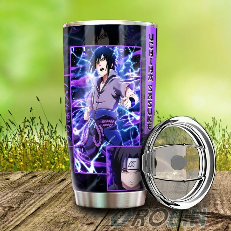 Uchiha Sasuke Stainless Steel Tumbler Cup Custom Anime