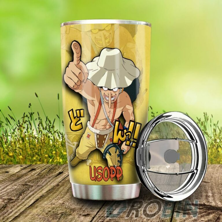 Usopp Stainless Steel Tumbler Cup Custom One Piece Anime