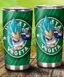 Vegeta Blue Stainless Steel Tumbler Cup Custom Dragon Ball Anime