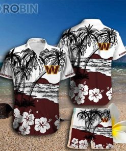 Washington Commanders Hawaiian Shirt And Shorts