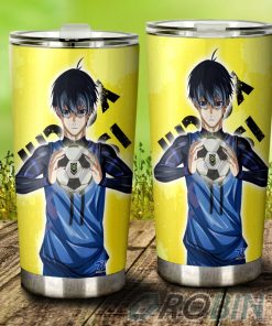 Yoichi Isagi Stainless Steel Tumbler Cup Custom Blue Lock Anime Yoichi Isagi Stainless Steel Tumbler Cup Custom Blue Lock Anime
