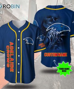 Adelaide Football Club Skull 3D Personalized Baseball Jersey Adelaide Football Club Skull 3D Personalized Baseball Jersey