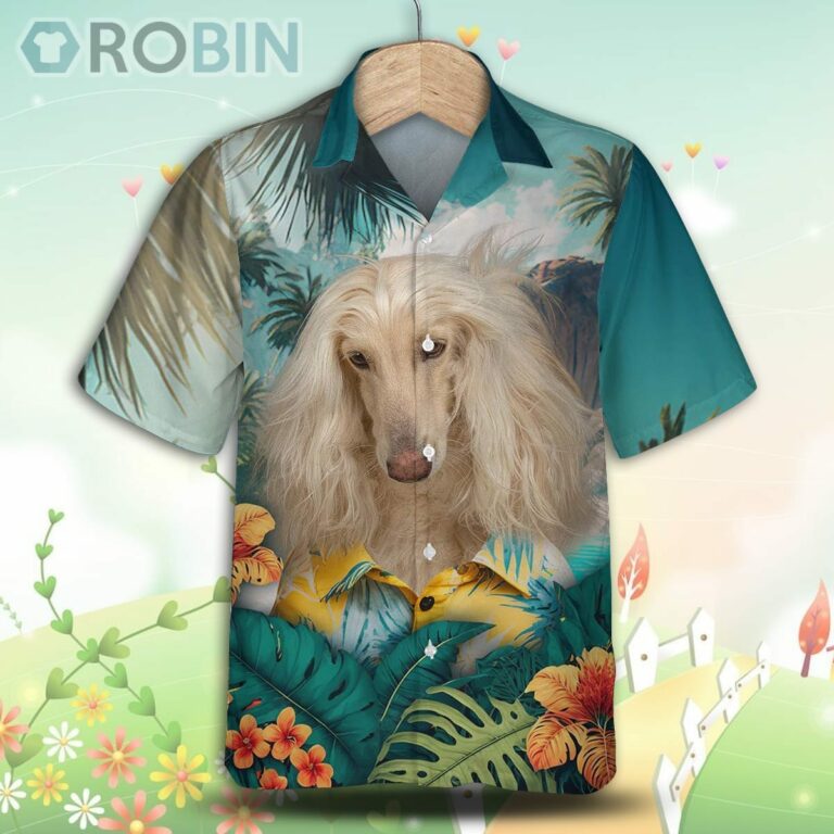 Afghan Hound Tropical Hawaiian Shirt, For Love Dog Shirt