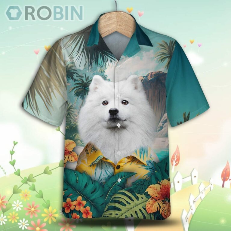 American Eskimo Tropical Hawaiian Shirt, For Love Dog Shirt