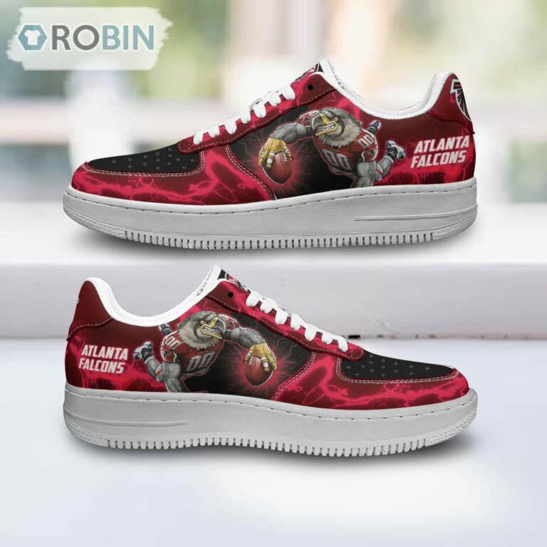 Atlanta Falcons Air Sneakers Mascot Thunder Style Custom NFL Sport Shoes