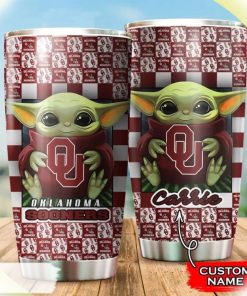 Baby Yoda Hug Logo Oklahoma Sooners Custom Name Tumbler Baby Yoda Hug Logo Oklahoma Sooners Custom Name Tumbler