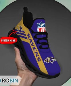 Baltimore Ravens  NFL Clunky Max Soul Shoes Personalized Baltimore Ravens  NFL Clunky Max Soul Shoes Personalized