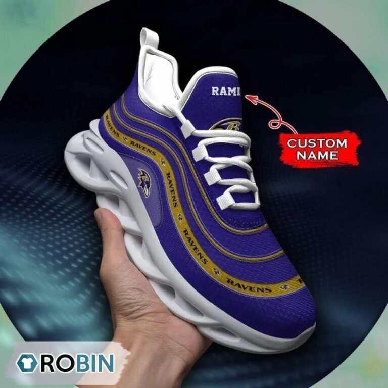 Baltimore Ravens NFL Personalized Max Soul Shoes