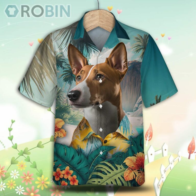 Basenji AI Tropical Hawaiian Shirt, For Love Dog Shirt