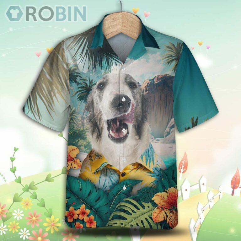 Borzoi Tropical Hawaiian Shirt, For Love Dog Shirt