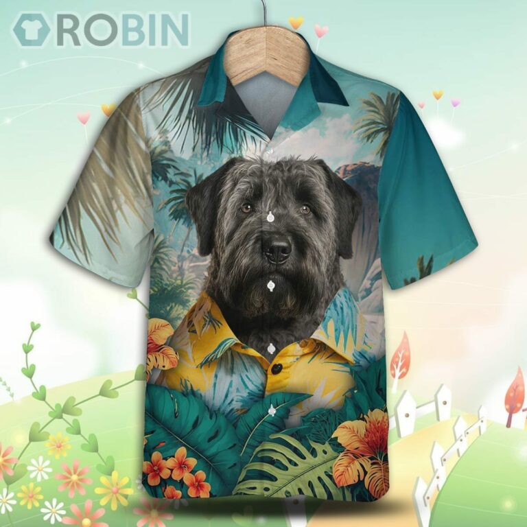 Bouvier des Flandres AI Tropical Hawaiian Shirt, For Love Dog Shirt