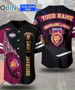 Brisbane Lions Baseball Jersey Personalized Brisbane Lions Baseball Jersey Personalized