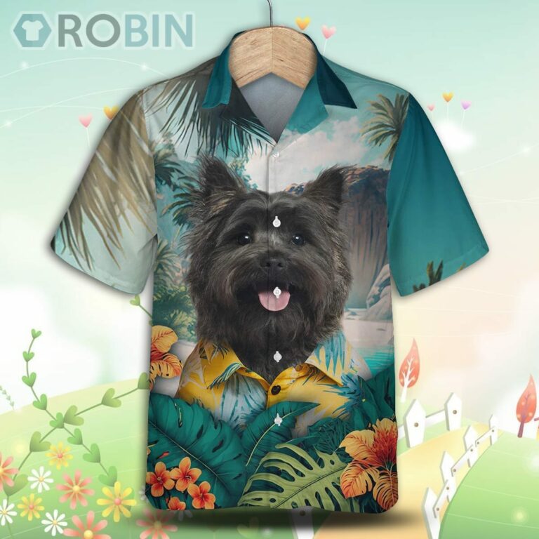 Cairn Terrier Tropical Hawaiian Shirt, For Love Dog Shirt