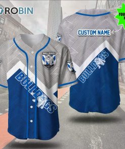 Canterbury-Bankstown Bulldogs Metal 3D Personalized Baseball Jersey