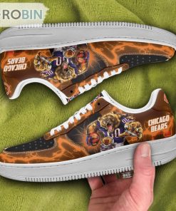 Chicago Bears Air Sneakers Mascot Thunder Style Custom NFL Sport Shoes