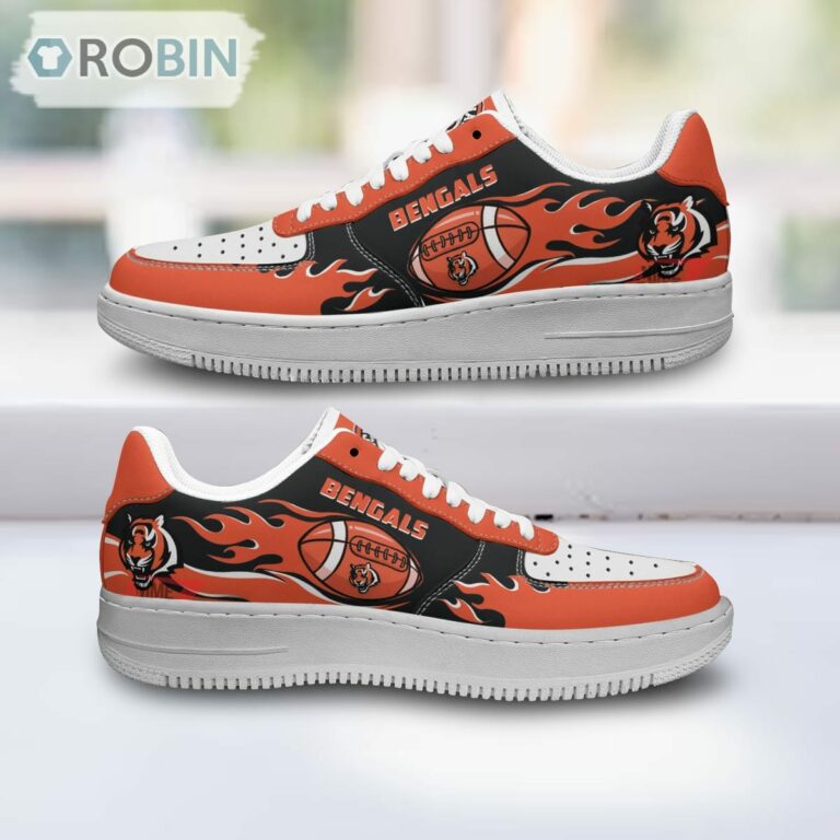 Cincinnati Bengals Air Sneakers, NFL Custom Sports Shoes