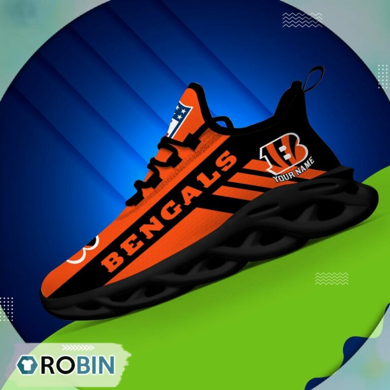 Cincinnati Bengals  NFL Clunky Max Soul Shoes Personalized