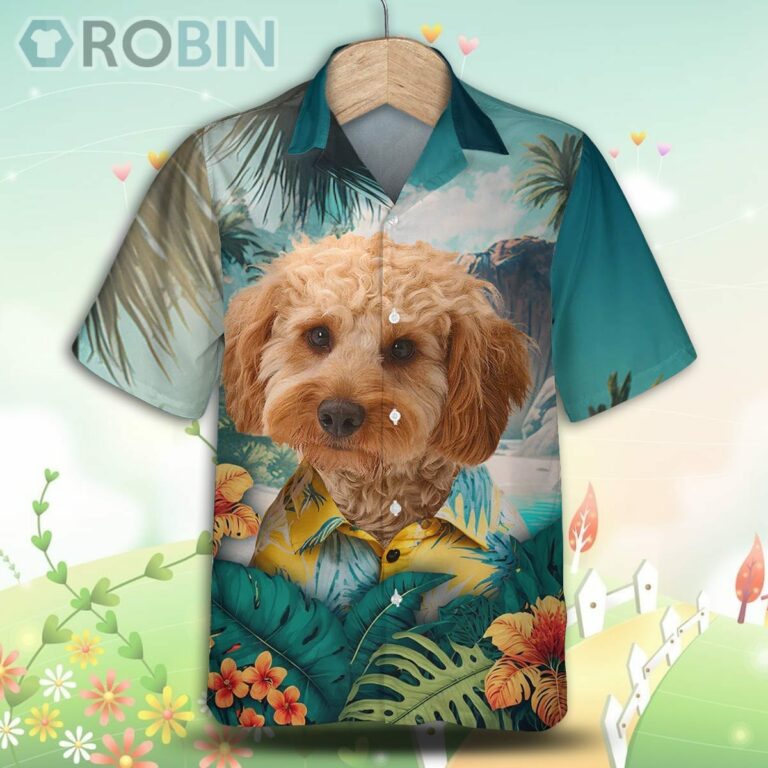 Cockapoo Tropical Hawaiian Shirt, For Love Dog Shirts