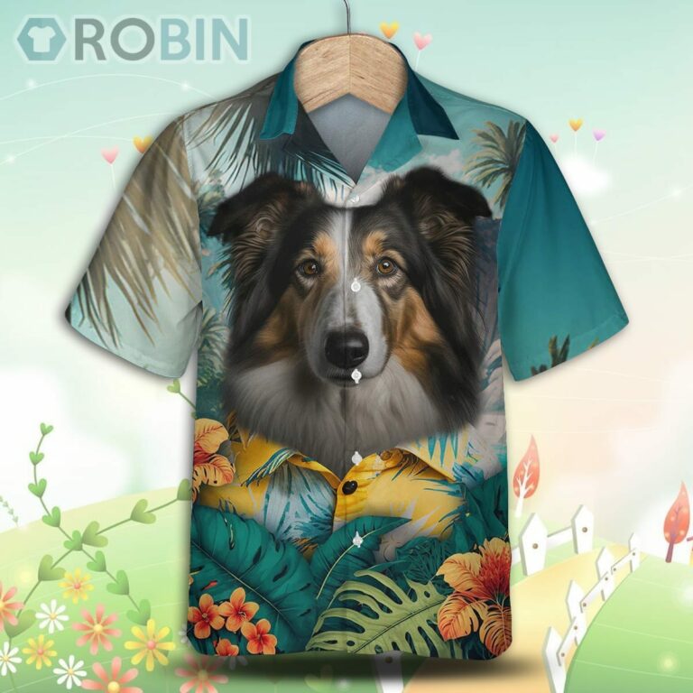 Collie 2 Tropical Hawaiian Shirt, For Love Dog Shirt