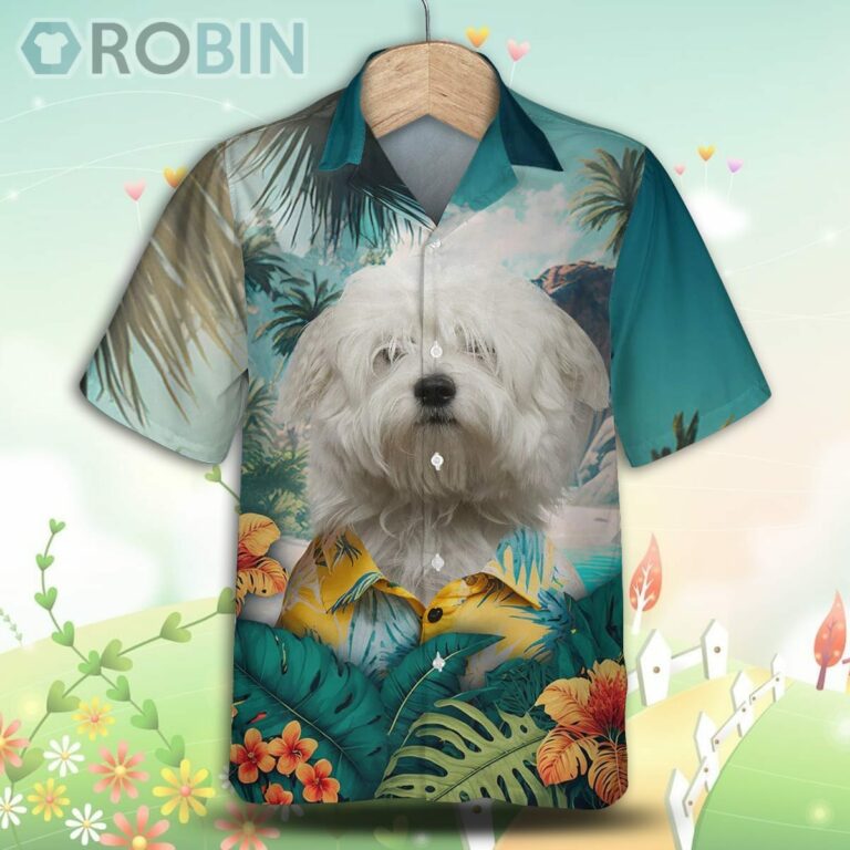 Coton de Tulear Tropical Hawaiian Shirt, For Love Dog Shirt