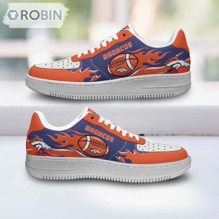 Denver Broncos Air Sneakers, NFL Custom Sports Shoes