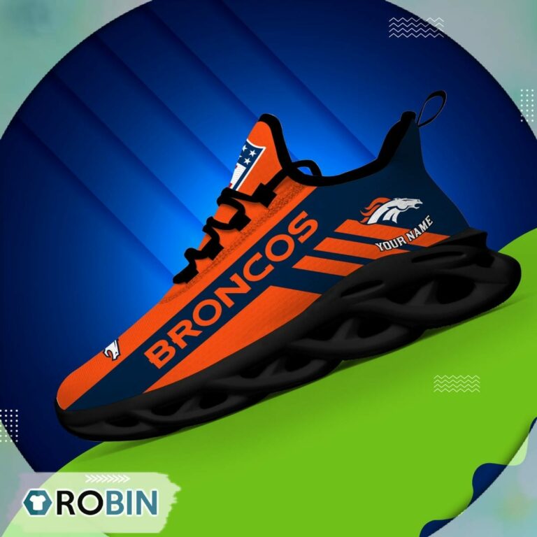 Denver Broncos  NFL Clunky Max Soul Shoes Personalized