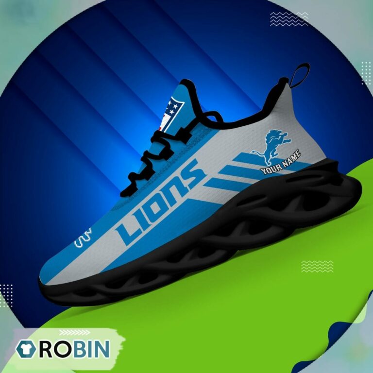 Detroit Lions  NFL Clunky Max Soul Shoes Personalized