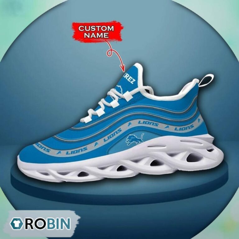 Detroit Lions NFL Personalized Max Soul Shoes