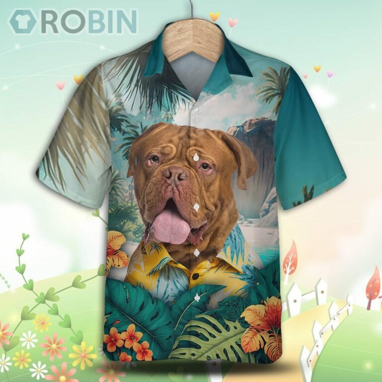 Dogue de Bordeaux Tropical Hawaiian Shirt, For Love Dog Shirt
