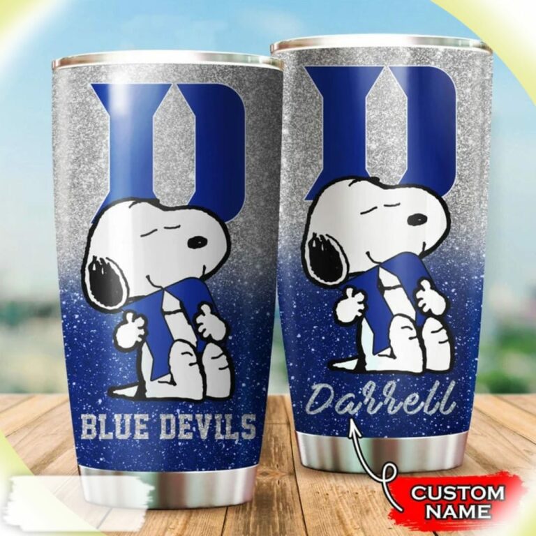 Duke Blue Devils Snoopy Custom Name Tumbler