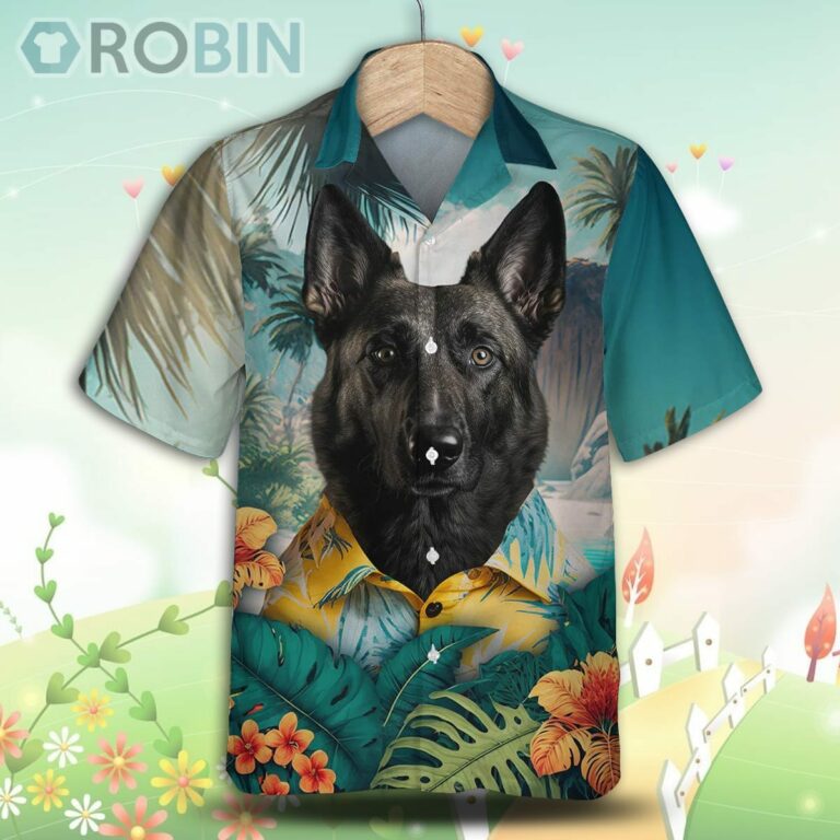 Dutch Shepherd Tropical Hawaiian Shirt, For Love Dog Shirt